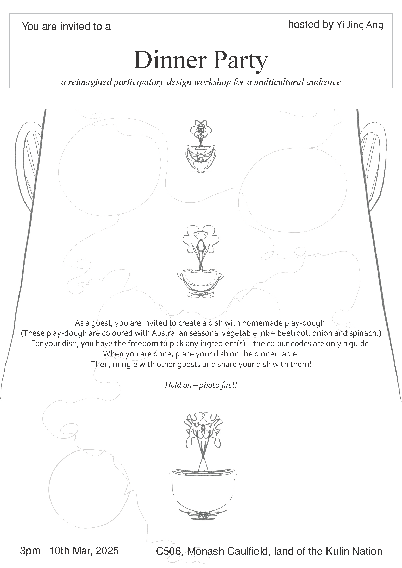 poster of a dinner party table