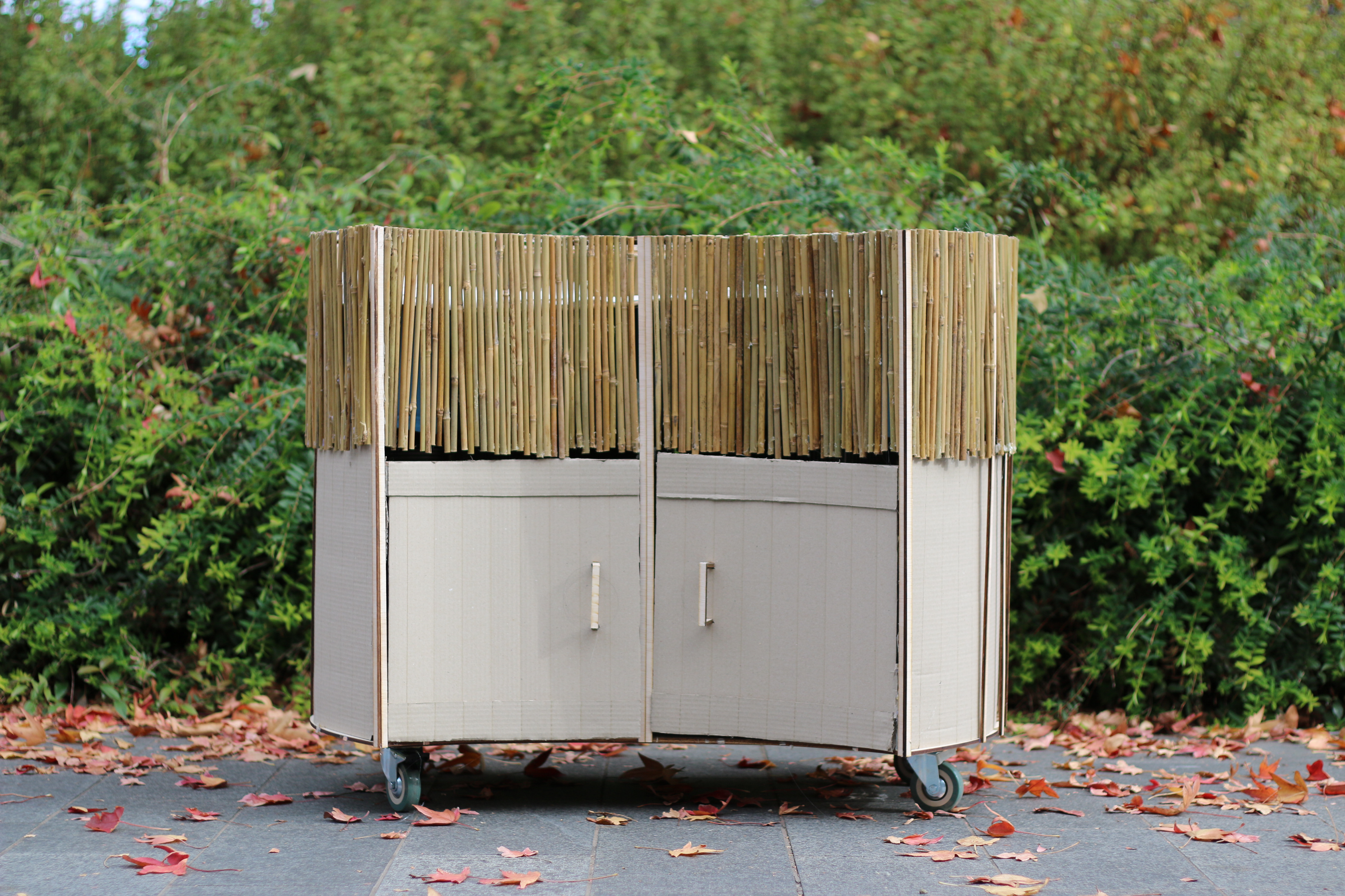planter box with nature background