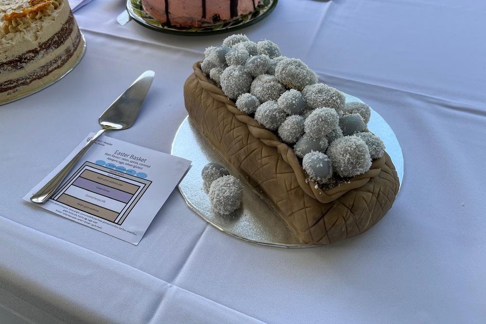 mokake: an easter basket cake